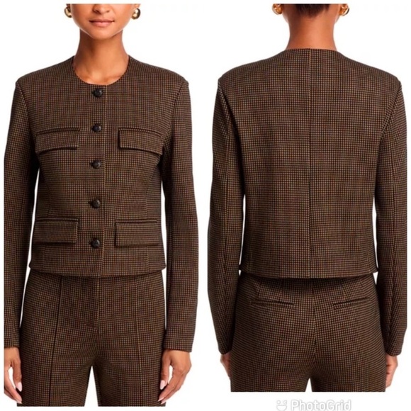 Veronica Beard Berkley Knit Jacket Acorn/Black size 4 EUC - Picture 9 of 10